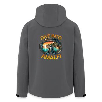 Amalfi Küste Schnorcheln Tauchen Urlaub - Recycelte Männer Softshell-Jacke von Stanley/Stella - Anthrazit - Hinten - AI Model Male 185 light (185cm)