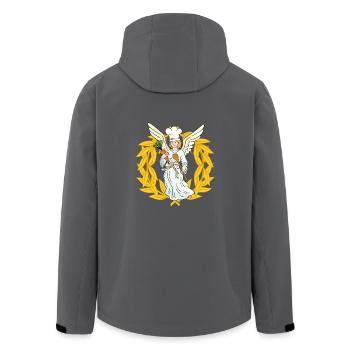himmlisch kochen Koch Köche Köchin - Recycelte Männer Softshell-Jacke von Stanley/Stella - Anthrazit - Hinten - AI Model Male 185 light (185cm)
