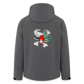 Nikolaus Santa Zwerge Christmas Xmas Troll - Recycelte Männer Softshell-Jacke von Stanley/Stella - Anthrazit - Hinten - AI Model Male 185 light (185cm)