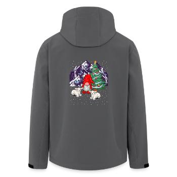 Österreich Santa Nokolaus Zwerg Tirol Tiroler xmas - Recycelte Männer Softshell-Jacke von Stanley/Stella - Anthrazit - Hinten - AI Model Male 185 light (185cm)