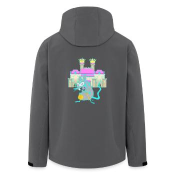 Nager Ratte Schloss Mittelalter Burg Festung Kind - Recycelte Männer Softshell-Jacke von Stanley/Stella - Anthrazit - Hinten - AI Model Male 185 light (185cm)