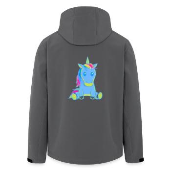 Einhorn Einhörner Baby Kleinkind Kleinkinder Fabel - Recycelte Männer Softshell-Jacke von Stanley/Stella - Anthrazit - Hinten - AI Model Male 185 light (185cm)