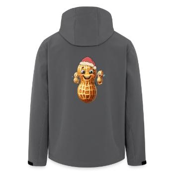 Erdnuss Erdnüsse Nikolaus Weihnachtsmann Nuss Kind - Recycelte Männer Softshell-Jacke von Stanley/Stella - Anthrazit - Hinten - AI Model Male 185 light (185cm)