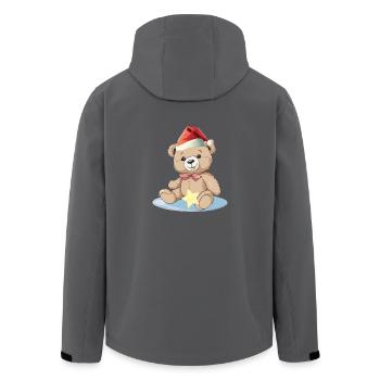 Teddy Teddybär Teddybären Stofftier Kind Kinder - Recycelte Männer Softshell-Jacke von Stanley/Stella - Anthrazit - Hinten - AI Model Male 185 light (185cm)