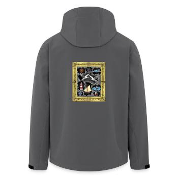 maritim Seemann Seemänner - Recycelte Männer Softshell-Jacke von Stanley/Stella - Anthrazit - Hinten - AI Model Male 185 light (185cm)