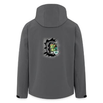 Baby Drache Eierschale Kind Kinder Geburt Ei - Recycelte Männer Softshell-Jacke von Stanley/Stella - Anthrazit - Hinten - AI Model Male 185 light (185cm)