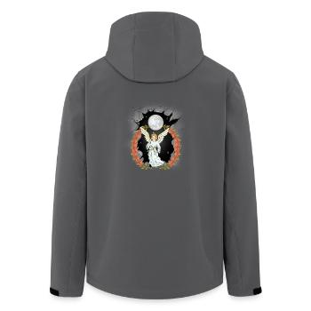 Spirituell himmlisch Engel Beschützer Schutzengel - Recycelte Männer Softshell-Jacke von Stanley/Stella - Anthrazit - Hinten - AI Model Male 185 light (185cm)