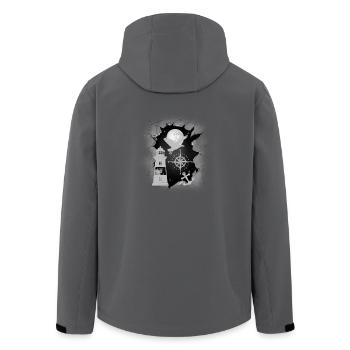 maritim Leuchtturm Kompass Anker Möwe Seefahrt - Recycelte Männer Softshell-Jacke von Stanley/Stella - Anthrazit - Hinten - AI Model Male 185 light (185cm)