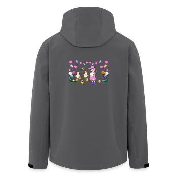 Kinder Kind Ostern Osterfest Kleinkinder Baby - Recycelte Männer Softshell-Jacke von Stanley/Stella - Anthrazit - Hinten - AI Model Male 185 light (185cm)