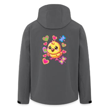 Kücken Frühling Ostern Osterfest Huhn Hühner Baby - Recycelte Männer Softshell-Jacke von Stanley/Stella - Anthrazit - Hinten - AI Model Male 185 light (185cm)
