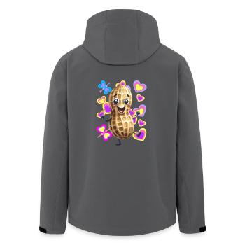 Erdnuss Frühling Tanz tanzen Erdnüsse Kinder - Recycelte Männer Softshell-Jacke von Stanley/Stella - Anthrazit - Hinten - AI Model Male 185 light (185cm)