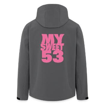 Sweet 53 - Recycelte Männer Softshell-Jacke von Stanley/Stella - Anthrazit - Hinten - AI Model Male 185 light (185cm)