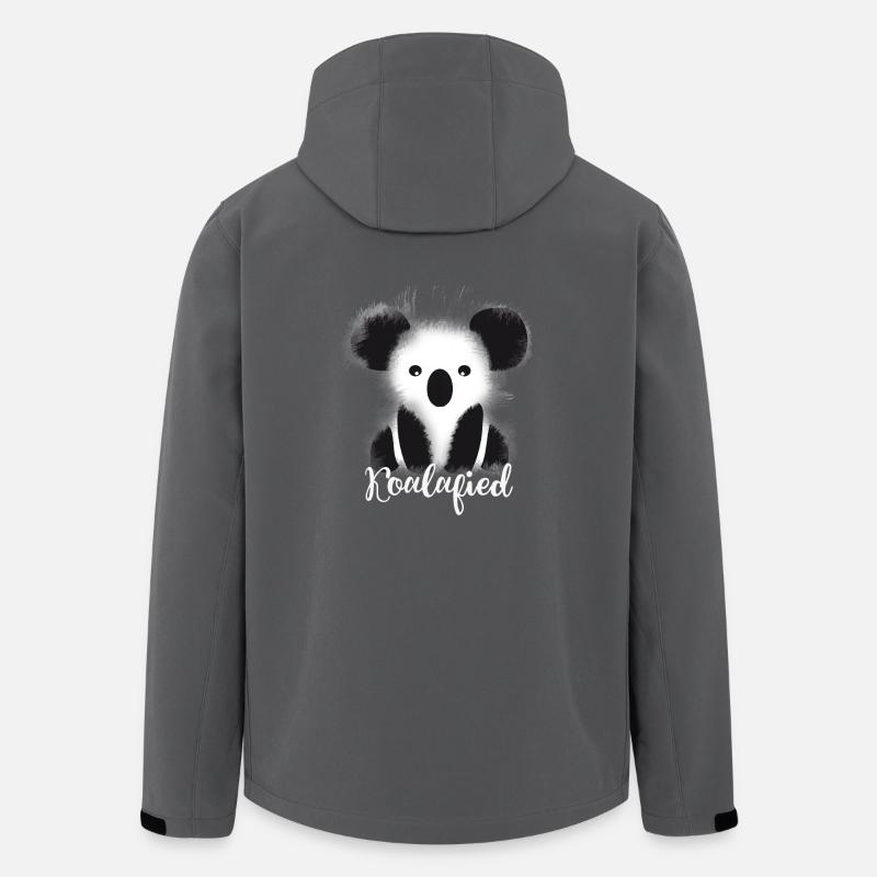 koala flauschig kuschlig Bär niedlich Kinder Comic - Recycelte Männer Softshell-Jacke von Stanley/Stella - Anthrazit