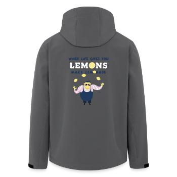 Zitronensaft Baby lustiger Charakter Limonade Kind - Recycelte Männer Softshell-Jacke von Stanley/Stella - Anthrazit - Hinten - AI Model Male 185 light (185cm)