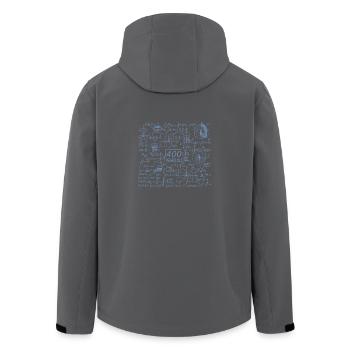 20 Geburtstag Wurzel aus 400 Mathe - Recycelte Männer Softshell-Jacke von Stanley/Stella - Anthrazit - Hinten - AI Model Male 185 light (185cm)