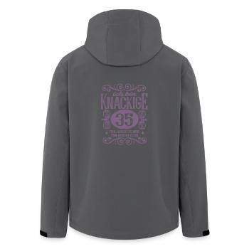 35. Geburtstag Sprüche Frauen ich bin Knackige 35 - Recycelte Männer Softshell-Jacke von Stanley/Stella - Anthrazit - Hinten - AI Model Male 185 light (185cm)