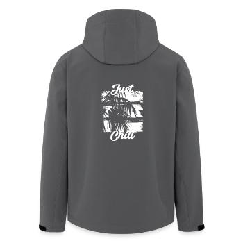 Summer Jamaica Just Chill Relax Design - Recycelte Männer Softshell-Jacke von Stanley/Stella - Anthrazit - Hinten - AI Model Male 185 light (185cm)