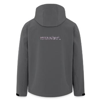 Istanbul Skyline Shirt - Recycelte Männer Softshell-Jacke von Stanley/Stella - Anthrazit - Hinten - AI Model Male 185 light (185cm)
