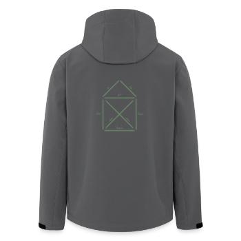 Das Haus vom Nikolaus Shirt für Weihnachten - Recycelte Männer Softshell-Jacke von Stanley/Stella - Anthrazit - Hinten - AI Model Male 185 light (185cm)