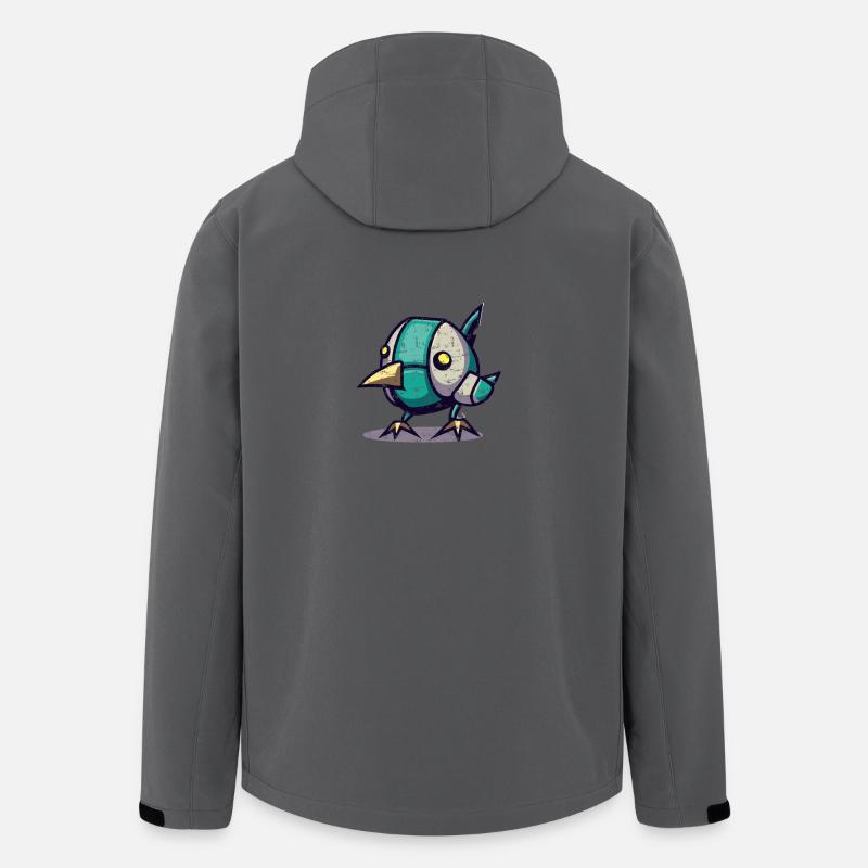 Robot Chick Bird - Men’s Recycled Softshell Jacket by Stanley/Stella - anthracite