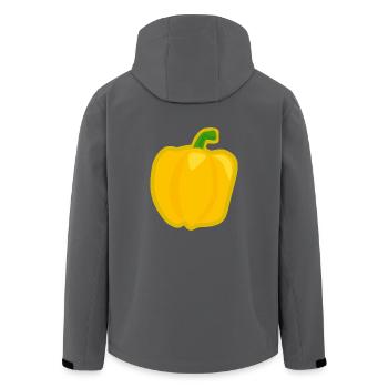 paprika chilli chili pepper citrus veggie gemuese - Recycelte Männer Softshell-Jacke von Stanley/Stella - Anthrazit - Hinten - AI Model Male 185 light (185cm)