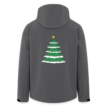 weihnachten winter rentier weihnachtsmann ugly chr - Recycelte Männer Softshell-Jacke von Stanley/Stella - Anthrazit - Hinten - AI Model Male 185 light (185cm)