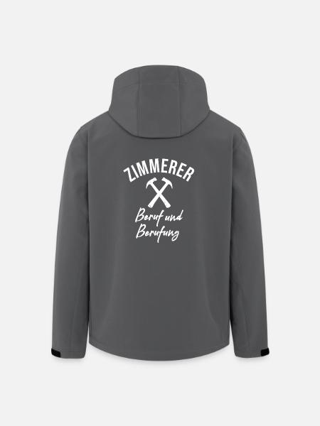 Zimmerer - Beruf und Berufung - Recycelte Männer Softshell-Jacke von Stanley/Stella - Anthrazit