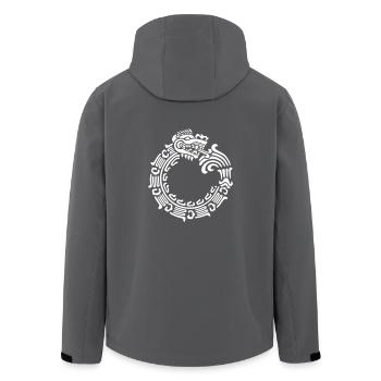 Ouroboros (vector) - Recycelte Männer Softshell-Jacke von Stanley/Stella - Anthrazit - Hinten - AI Model Male 185 light (185cm)