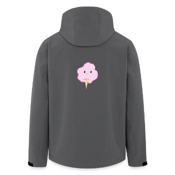 Fröhliche Zuckerwatte - Eis - Geschenkidee - Recycelte Männer Softshell-Jacke von Stanley/Stella - Anthrazit - Hinten - AI Model Male 185 light (185cm)