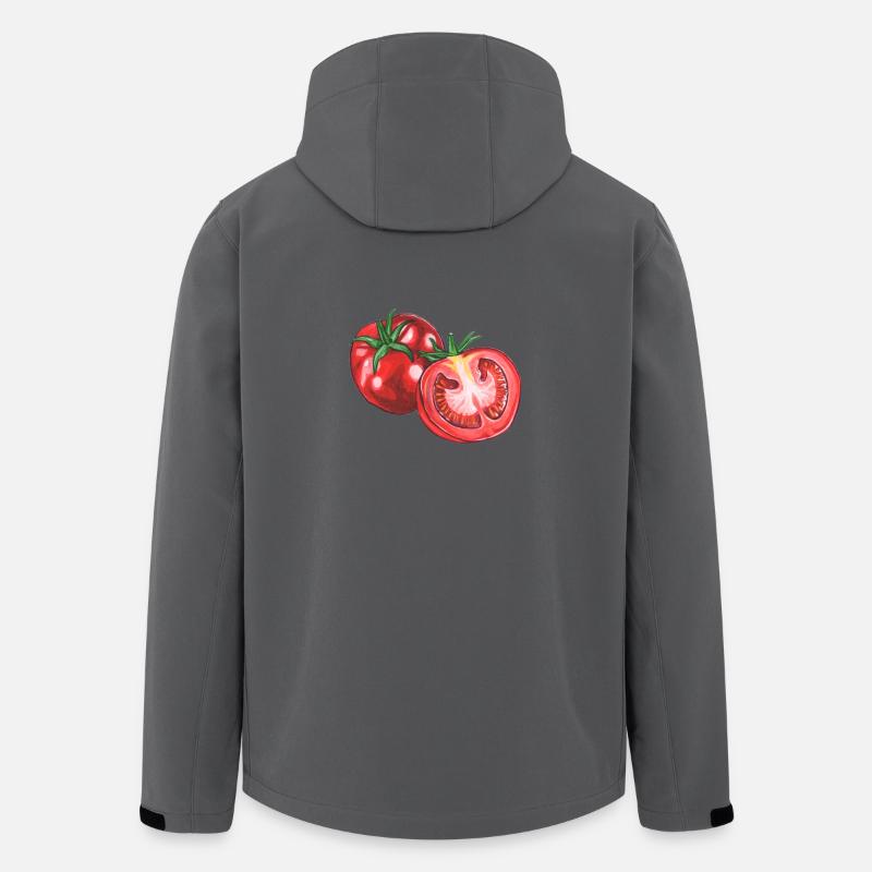 Tomate - Recycelte Männer Softshell-Jacke von Stanley/Stella - Anthrazit