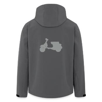 Großer Roller by designflash.de - Recycelte Männer Softshell-Jacke von Stanley/Stella - Anthrazit - Hinten - AI Model Male 185 light (185cm)