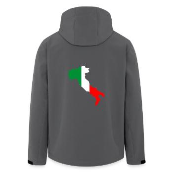 Italien Farben nicht abgebaut - Recycelte Männer Softshell-Jacke von Stanley/Stella - Anthrazit - Hinten - AI Model Male 185 light (185cm)