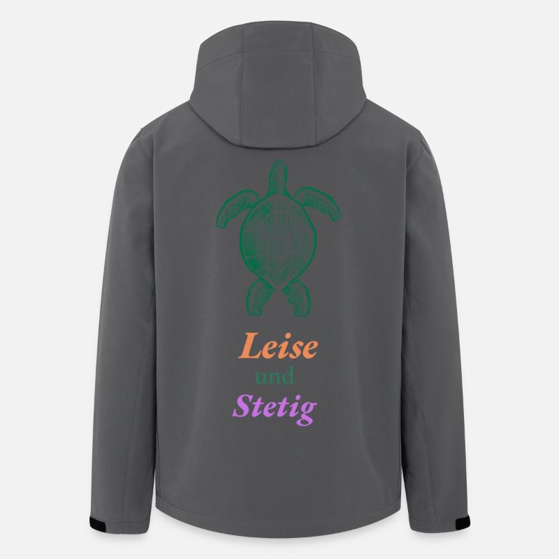 Leise und Stetig  - Recycelte Männer Softshell-Jacke von Stanley/Stella - Anthrazit