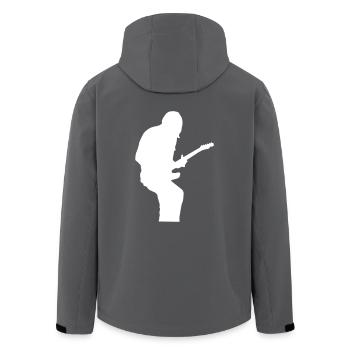 The Guitar Player! - Recycelte Männer Softshell-Jacke von Stanley/Stella - Anthrazit - Hinten - AI Model Male 185 light (185cm)