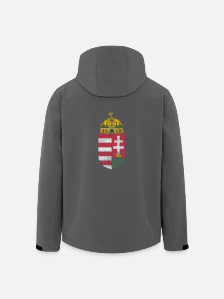 Ungarisches Wappen Ungarn Symbol - Recycelte Männer Softshell-Jacke von Stanley/Stella - Anthrazit