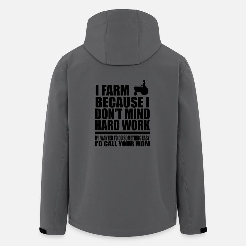 i farm because 323333333 - Men’s Recycled Softshell Jacket by Stanley/Stella - anthracite