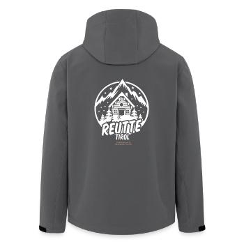 Reutte Tirol Austria Ski Resort T Shirt Design - Recycelte Männer Softshell-Jacke von Stanley/Stella - Anthrazit - Hinten - AI Model Male 185 light (185cm)