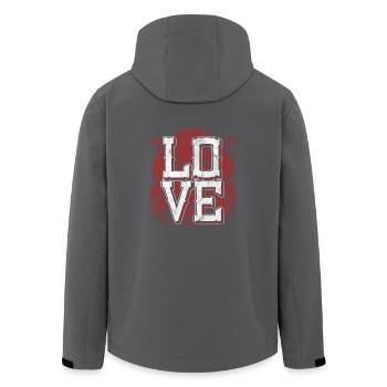 Shirt als Geschenk für Schlangen Besitzer - Recycelte Männer Softshell-Jacke von Stanley/Stella - Anthrazit - Hinten - AI Model Male 185 light (185cm)