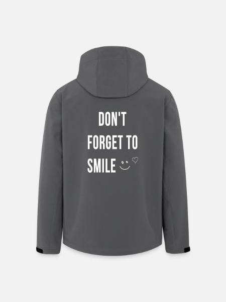 Dont forget to smile - Men’s Recycled Softshell Jacket by Stanley/Stella - anthracite