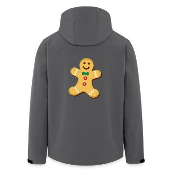 lebkuchenmann - Recycelte Männer Softshell-Jacke von Stanley/Stella - Anthrazit - Hinten - AI Model Male 185 light (185cm)