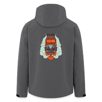 VAPER Rotschopf lässt Qualm aufsteigen - Recycelte Männer Softshell-Jacke von Stanley/Stella - Anthrazit - Hinten - AI Model Male 185 light (185cm)
