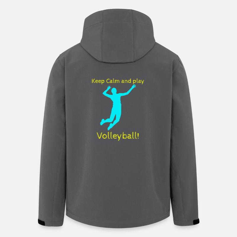 Volleyball - Recycelte Männer Softshell-Jacke von Stanley/Stella - Anthrazit