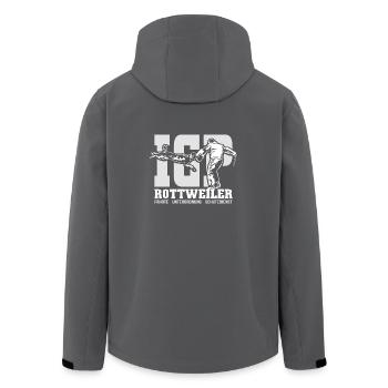 IGP ROTTWEILER Wilsigns Sport canin cadeau IPO - Veste softshell homme en polyester recyclé Stanley/Stella - charbon - Dos - AI Model Male 185 light (185cm)