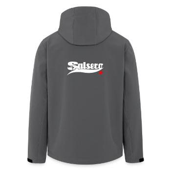 Salsero Red Star Edition - Dance Shirts - Recycelte Männer Softshell-Jacke von Stanley/Stella - Anthrazit - Hinten - AI Model Male 185 light (185cm)