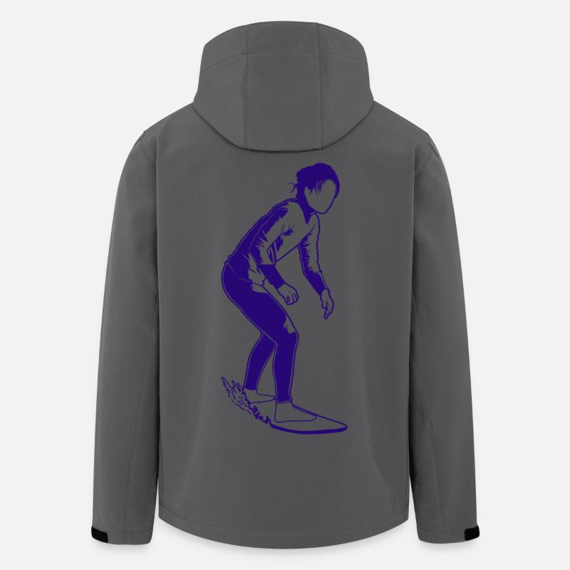 Surferin - Recycelte Männer Softshell-Jacke von Stanley/Stella - Anthrazit
