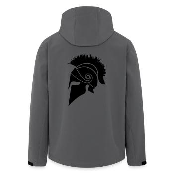 sparta warrior - Recycelte Männer Softshell-Jacke von Stanley/Stella - Anthrazit - Hinten - AI Model Male 185 light (185cm)