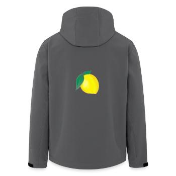 Zitrone - Recycelte Männer Softshell-Jacke von Stanley/Stella - Anthrazit - Hinten - AI Model Male 185 light (185cm)