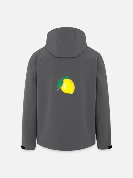 Zitrone - Recycelte Männer Softshell-Jacke von Stanley/Stella - Anthrazit