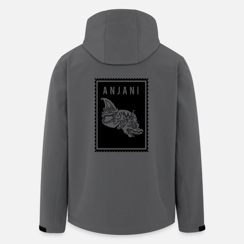 Anjani - Wayang - Recycelte Männer Softshell-Jacke von Stanley/Stella - Anthrazit