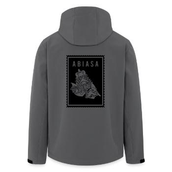 Abias -Wayang - Veste softshell homme en polyester recyclé Stanley/Stella - charbon - Dos - AI Model Male 185 light (185cm)